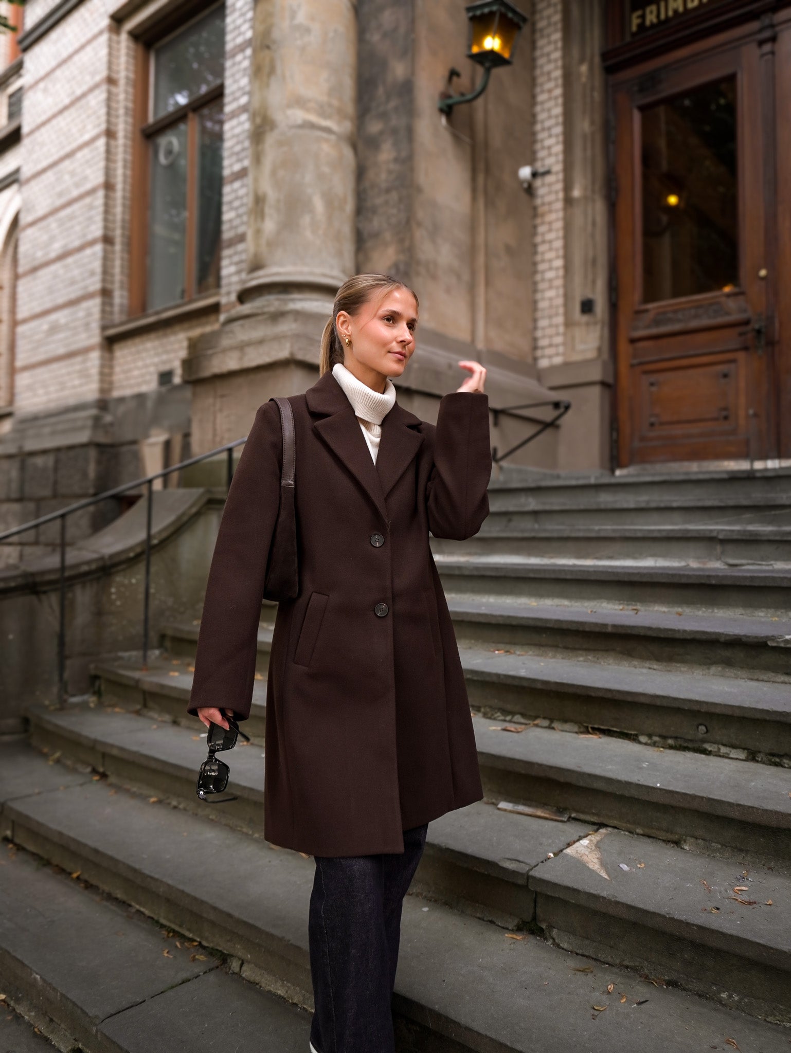 VICLAUDIA Coat - Coffee Bean